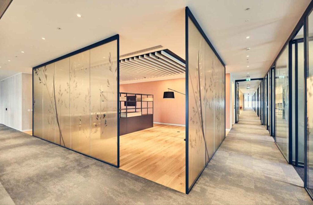 Professional installation of custom tempered safety glass in a residential or commercial property in Grand Junction Colorado.
